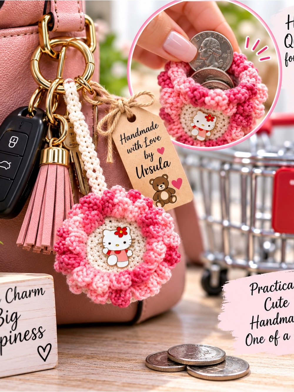 Bag charm/mini pouch - Picture 4 of 4
